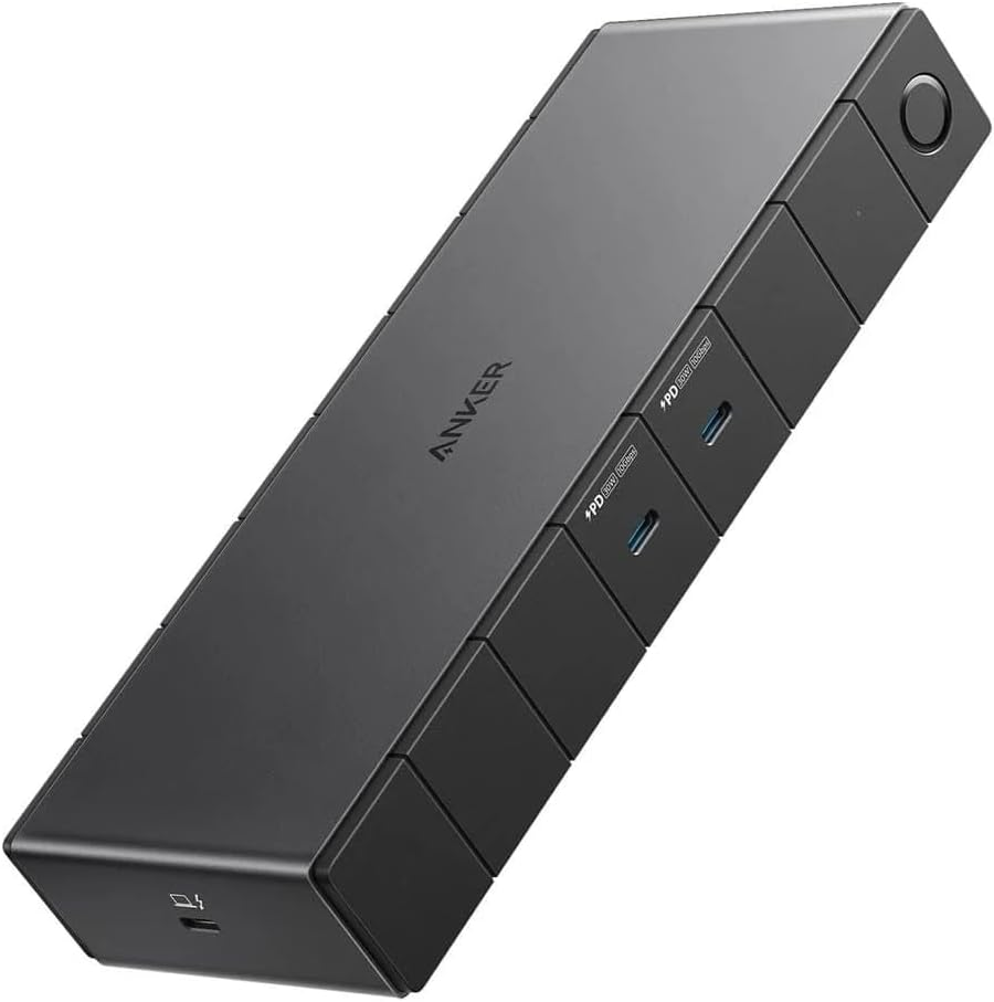 Anker 778 Thunderbolt Docking Station (12-In-1, Thunderbolt 4), 40 Gbps with Max 100W Charging for Laptop, Single 8K, Quad 4K Display, Ethernet, 6 USB Ports for Dell, HP Laptops and More(Gray) image number 6