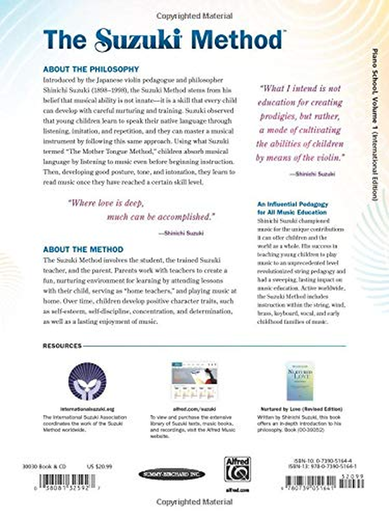 Suzuki Piano School 1 + CD image number 2