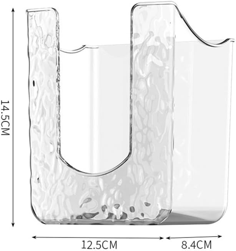 1PCS Kitchen Wipes Storage Box Wall Mount,Wipes Wall Holder,Refillable Wipes Container, Tissue Wipes Wall Holder for Bathroom Kitchen, Toilet Bathroom Wipes Holder (White) - White image number 4