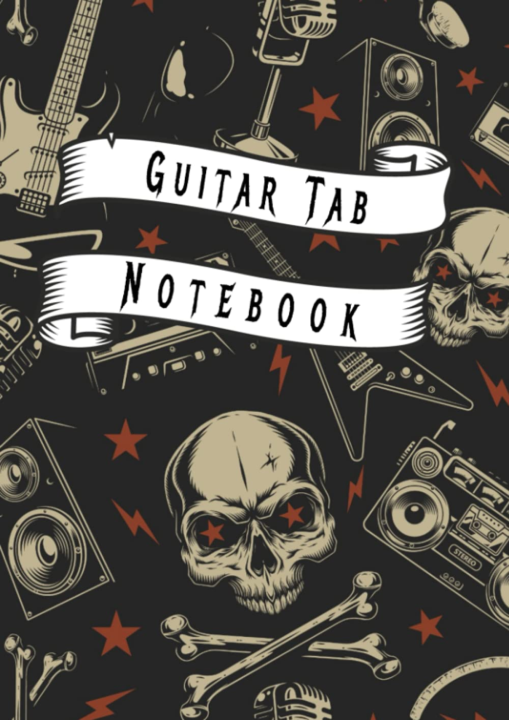 Guitar Tab Notebook - Metal Edition: Guitar Tablature Book - Blank Tab Journal for Guitar Music Notes - 150 Pages image number 1