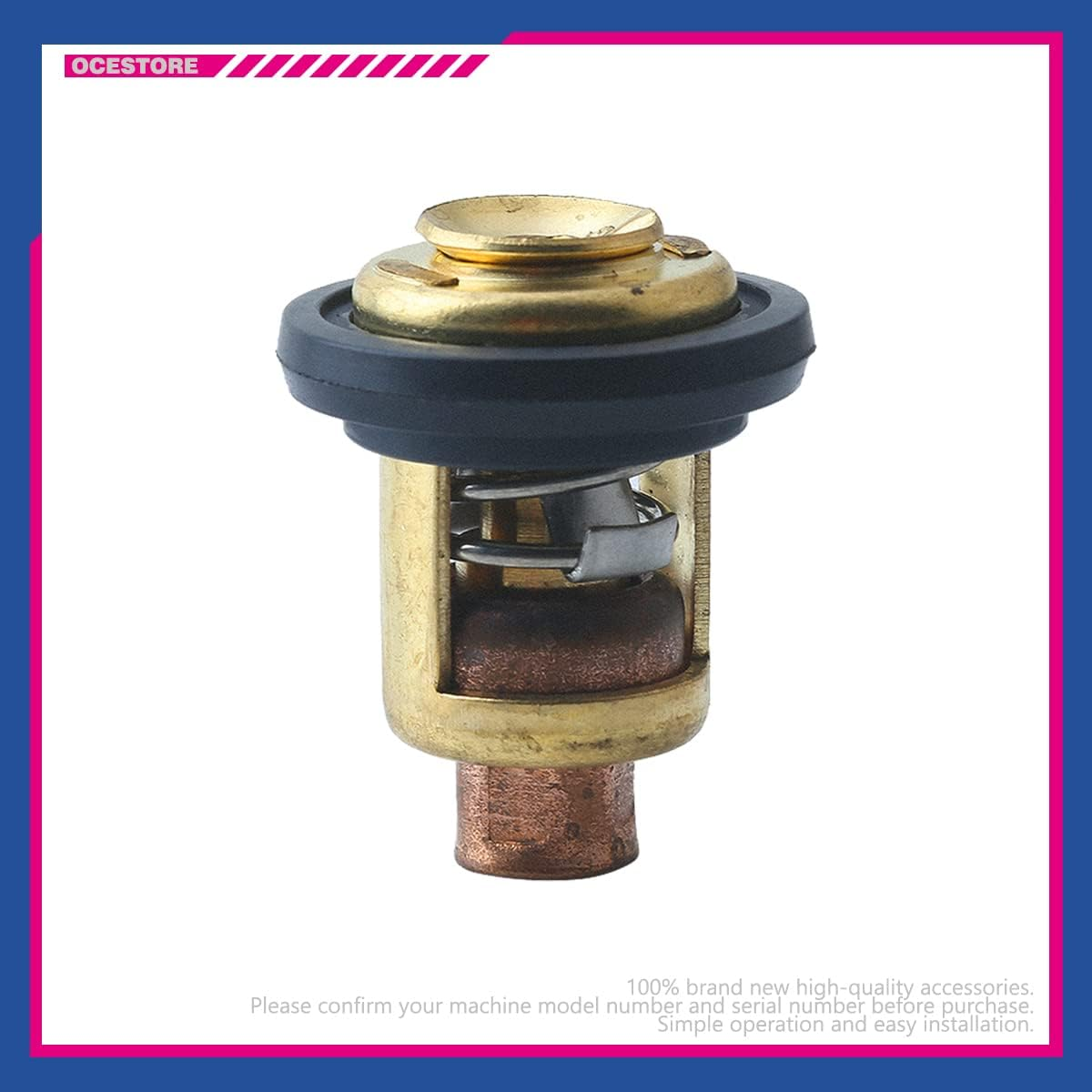 OCESTORE 5005440 Thermostat with Gasket 8330720 Compatible with Mallory Marine Evinrude John-Son Sierra Marine 777260