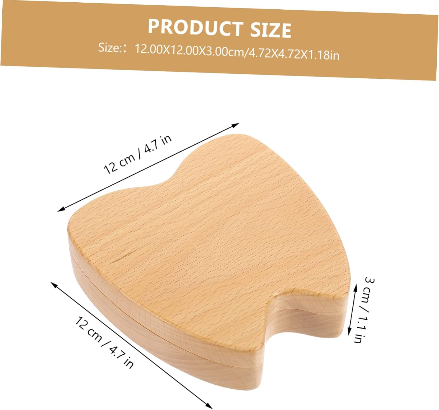 ERINGOGO Wooden Tooth Keepsake Box for Kids Baby Lost Tooth Holder Engraved Memory Container for Boys and Girls Natural Material for Cherished Memories image number 5