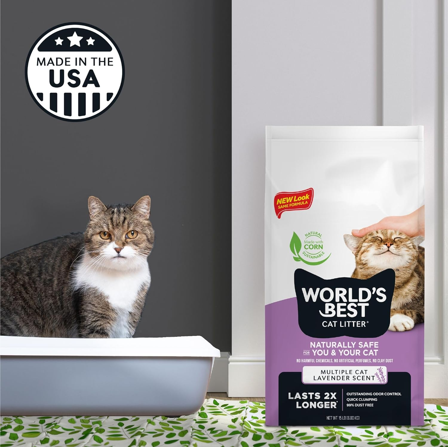World'S Best Cat Litter Lavender 6.8Kg image number 3