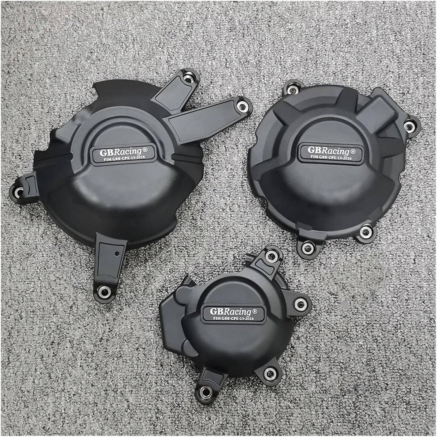 Motorcycle Engine Guard Protector for HONDA CBR650R CB650R 2021 2022 2023 2024 Carbon Fiber Texture Motorcycles Engine Cover Protector Case Black Engine Drop Prevention Slider(Carbon Fiber Texture)