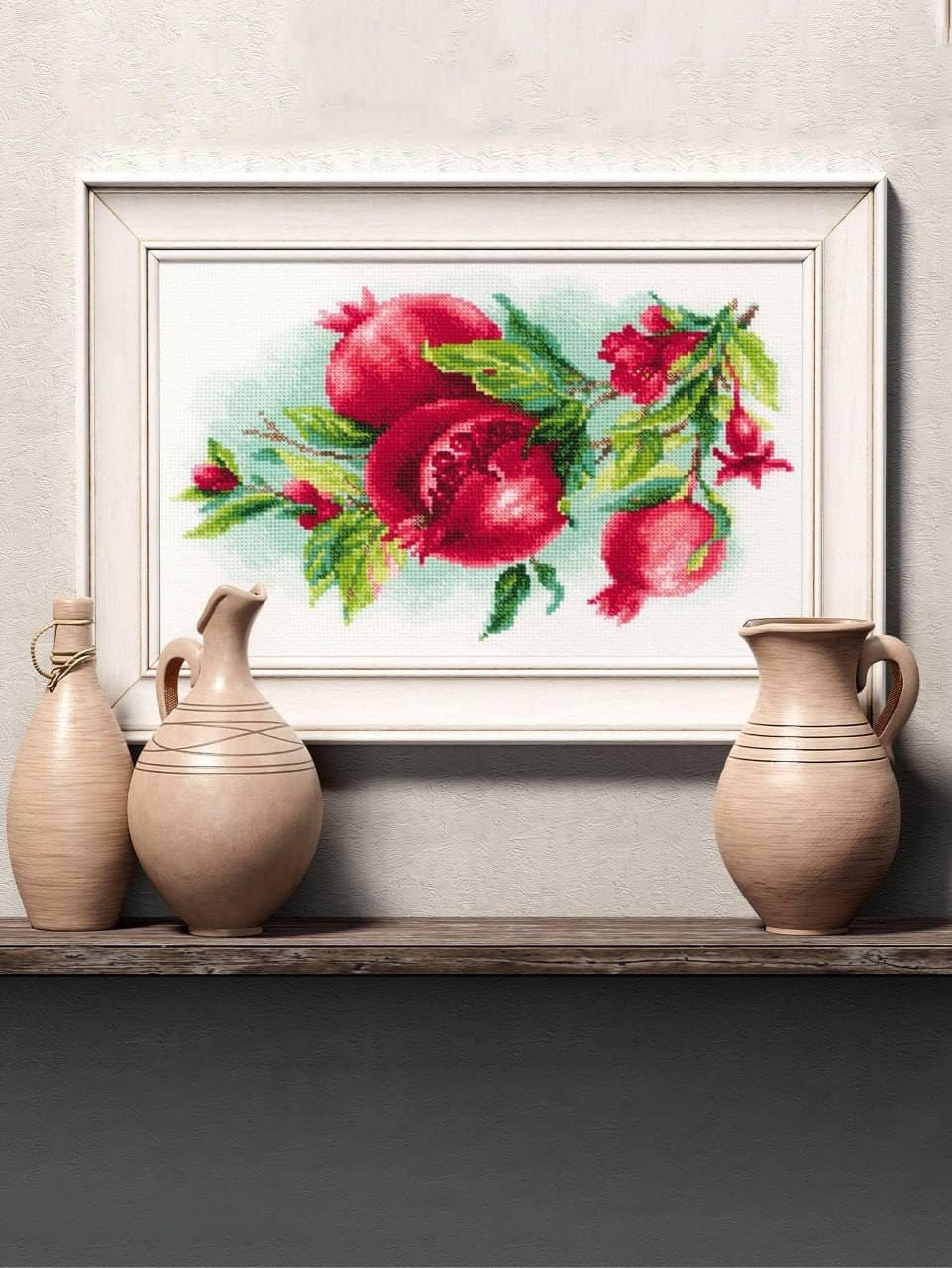 RIOLIS Counted Cross Stitch Kit 11.75"X8.25" Juicy Pomegranate (14 Count) image number 1