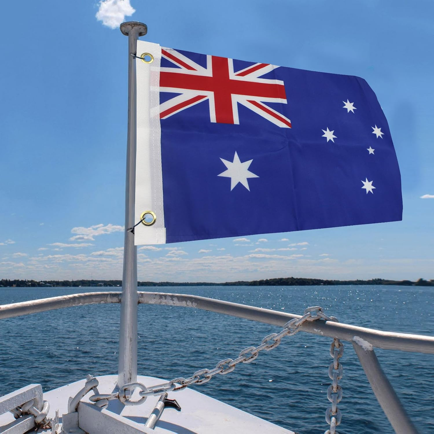 3PCS Boat Flags Boating Sailing National Small Flag Banner for Boat (Australia) image number 5