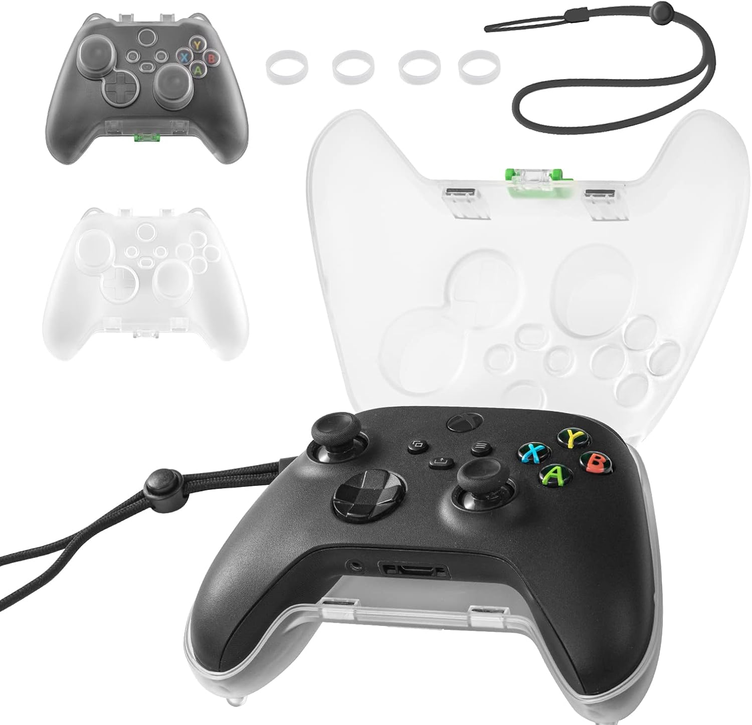 Xbox Series X Controller Case, Hard Shell Protection Case for Xbox Series S Controller, Xbox Series X Controller Accessories - Black