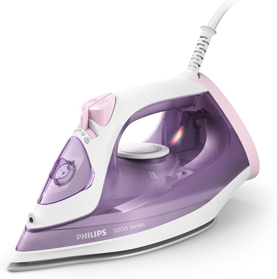 Philips Perfect Care 3000 Series Steam Iron, 2000 W Power, 30 G/Min Continuous Steam, 140 G Steam Boost, 300 Ml Water Tank, Ceramic Soleplate, Purple (DST3010/39) image number 2