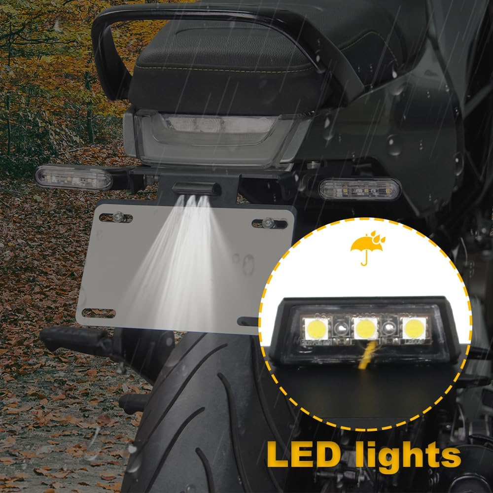 Motorcycle Fender Eliminator Compatible with Husqvarna Vitpilen/Svartpilen 401 2020-2023, Svartpilen 125/200/250 2020 2021 2022 2023 Tail Tidy image number 6