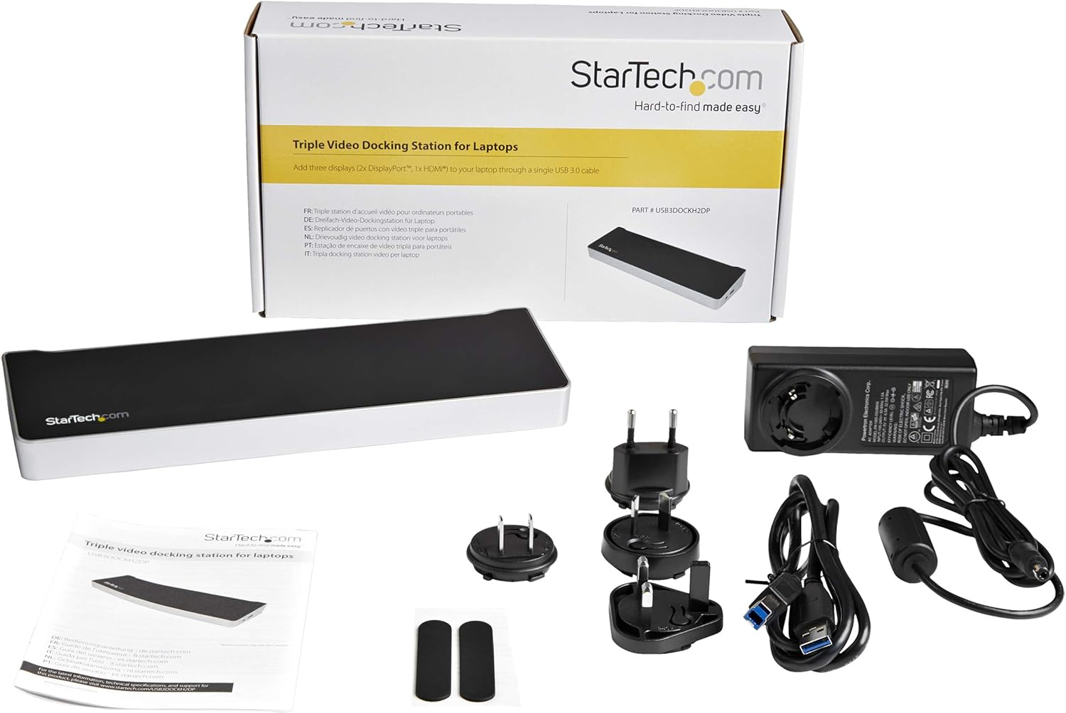 Startech.Com Triple Monitor USB 3.0 Docking Station, 2X 4K Displayport & HDMI, USB Type a Universal Laptop Dock, Windows/Mac image number 6