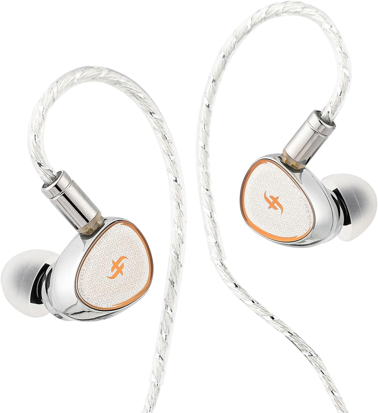 Linsoul SIMGOT EA1000 10Mm Dynamic Driver in Ear Monitor, Hifi in Ear Earphone IEM, Wired Gaming Earbud, with Silver-Plated OFC Cable for Musician Audiophile (Silver, SIMGOT EA1000) image number 4