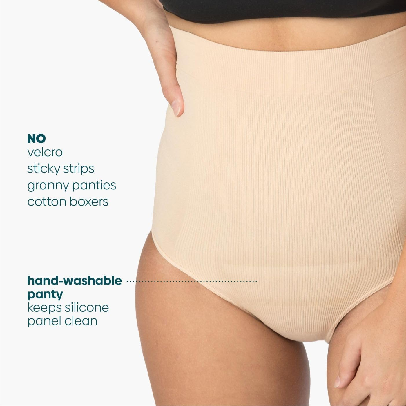 Upspring C-Panty C-Section Recovery Underwear with Silicone Panel for Incision Care