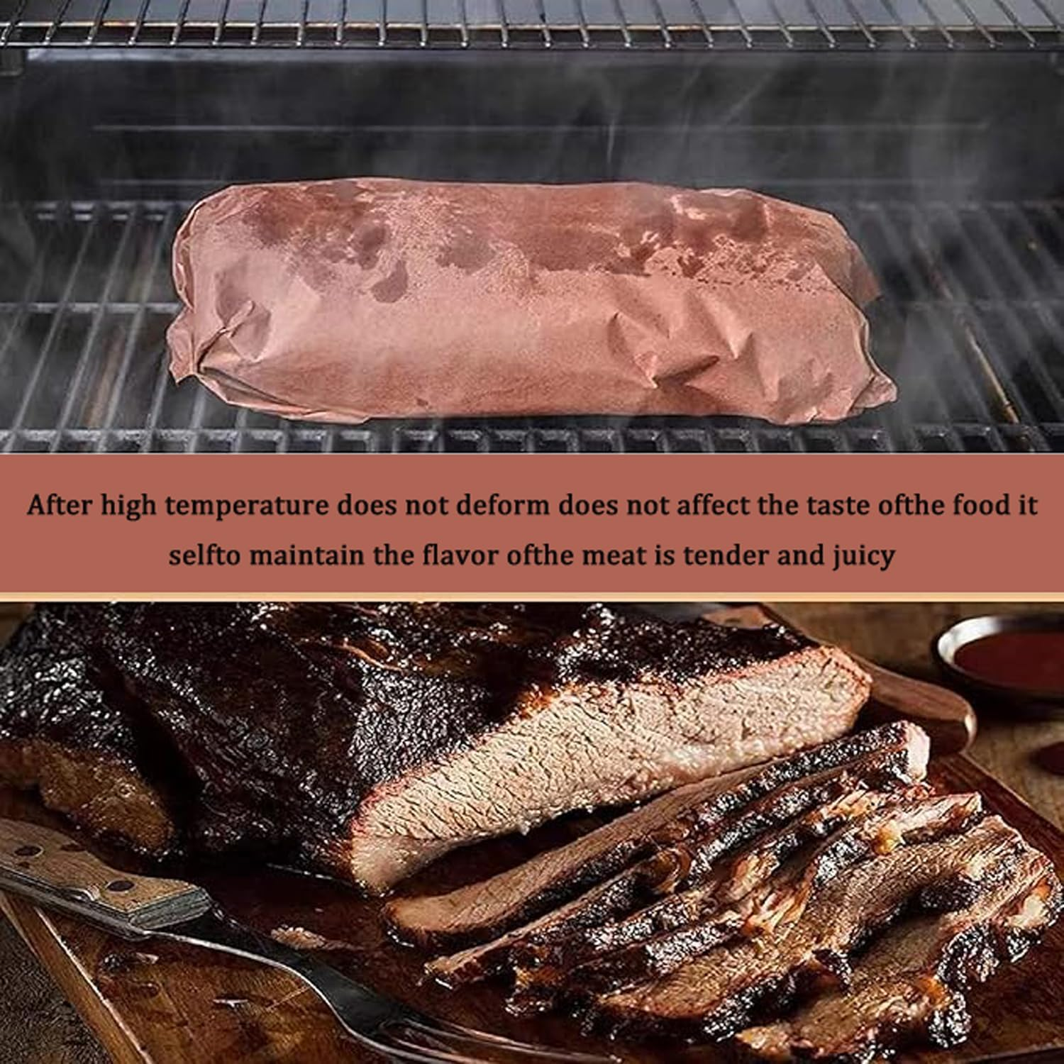 Pink Butcher Paper for Smoking Meat, 30Cm X 10M Roll for Smoking Briske, BBQ, Barbecue Meat Wrapping, Grilling - Uncoated, Unbleached, Unwaxed image number 3