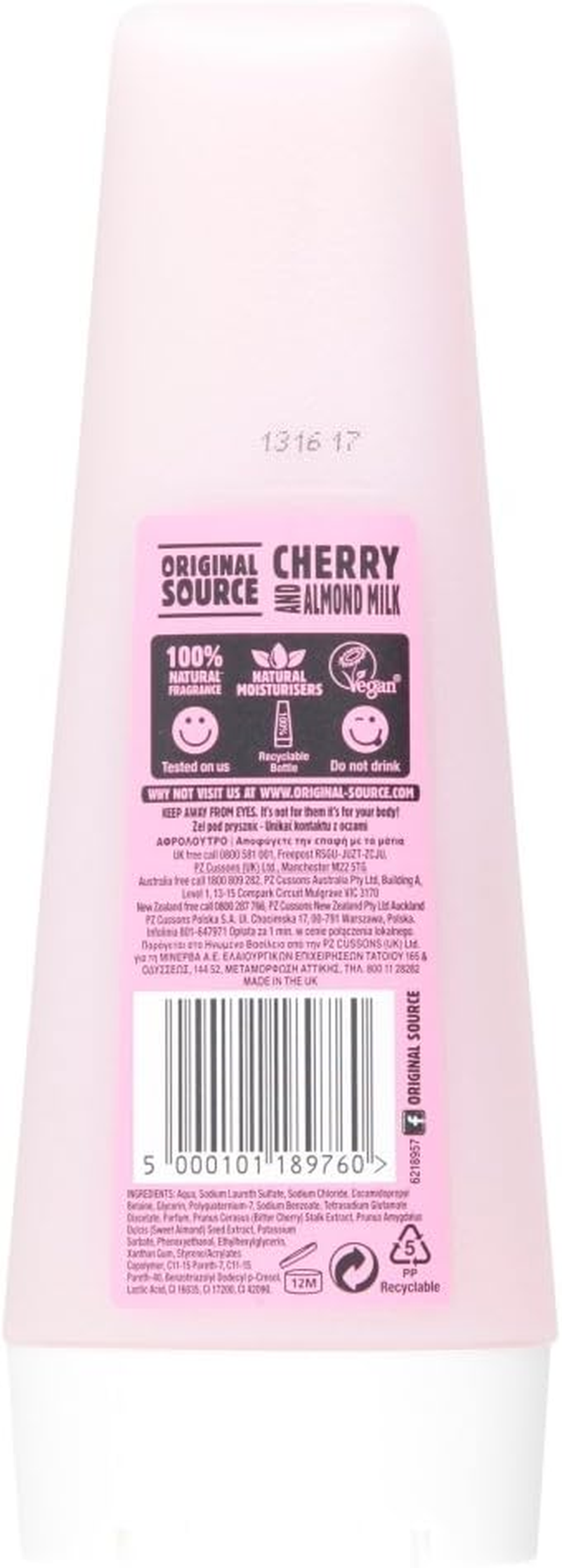 Original Source Cherry & Almond Milk Shower 250Ml image number 1
