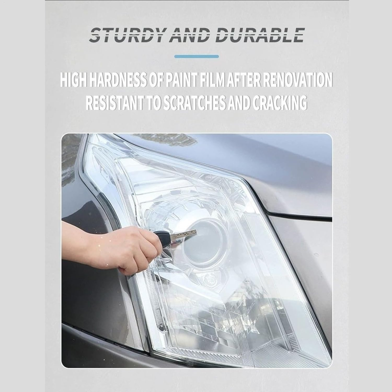 Headlight Restorer - Car Restoration Cream,Automotive Scratch Paste 100G UV Protection Headlamp Refurbishment for Remove Oxidation Dirt Haze Detailing Exterior Care image number 6