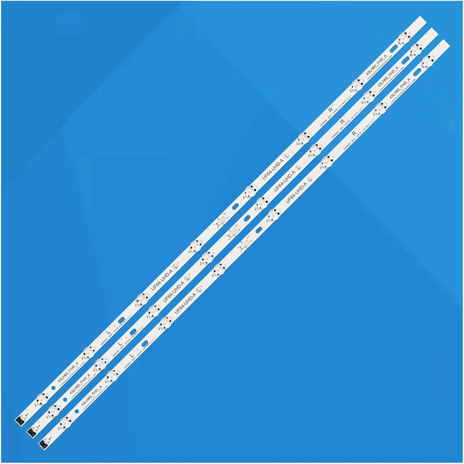 LED Strip for 43UH617V 43UH617Y 43UH6209 43UH6210 43UH6420 43UH603T 43UF610V HC430DGN-SLN1 43LH60_FHD_B 43LH60_FHD_A UF64_UHD_A image number 2