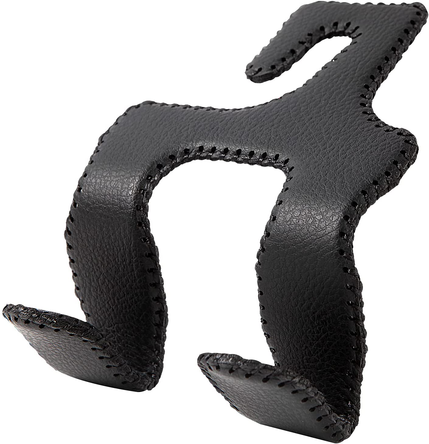 AMVOYOA Car Purse Hook, 2 in 1 Car Seat Headrest Hooks Durable Hanger Storage Holder Leather Organizer for Hanging Grocery Bags, 1 Pack, Gray