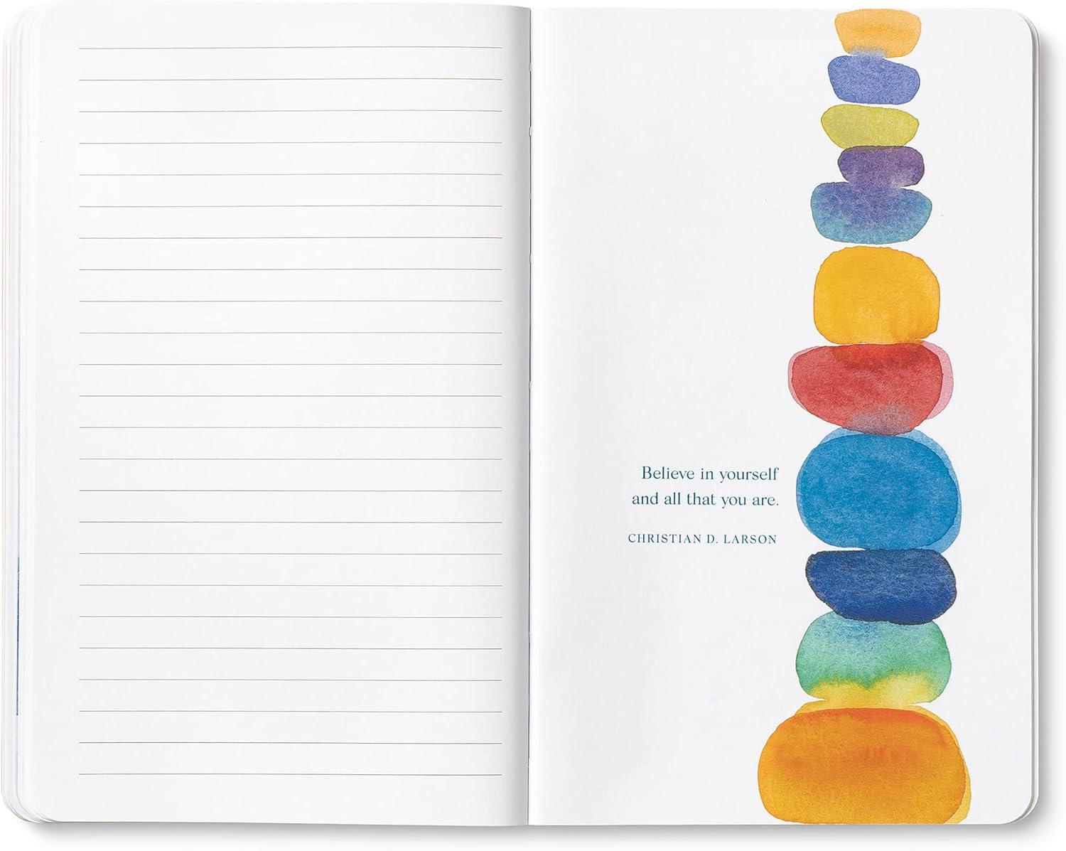 Compendium Softcover Journal Be All Alive, Body, Soul, Mind, Heart, Spirit.&rdquo; &ndash; a Write Now Journal with 128 Lined Pages, 5&rdquo;W X 8&rdquo;H - Hope Blue image number 7