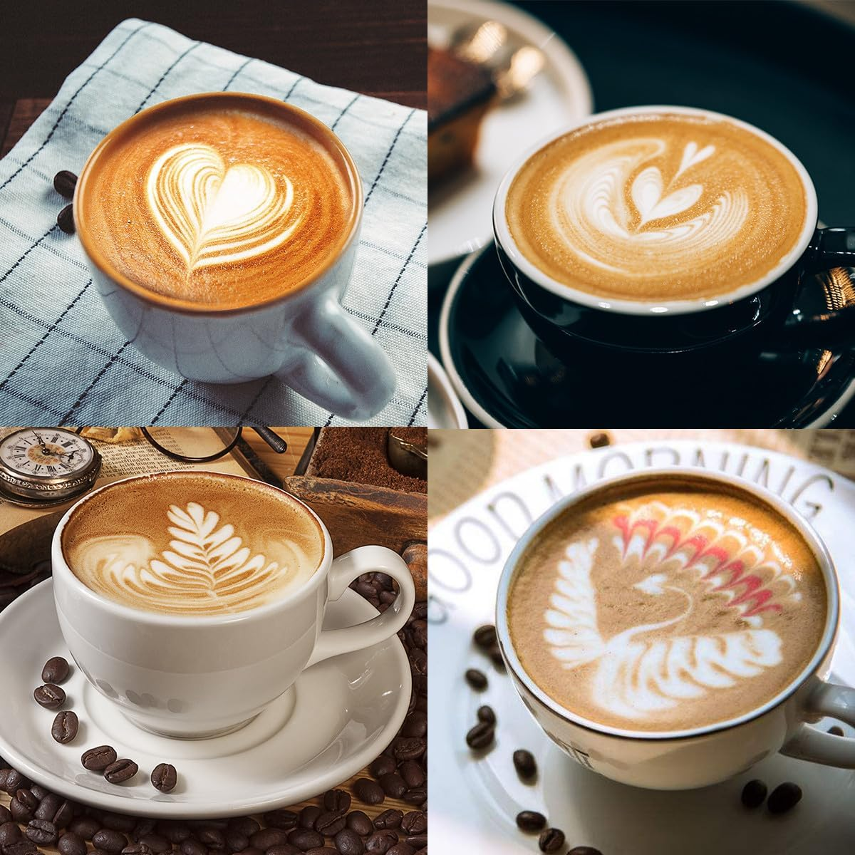 ADOCARN Stainless Steel Milk Frothing Pitcher 100Ml Silver Latte Art Cup Coffee Frother Jug for Home Kitchen Cappuccino Brewing image number 3