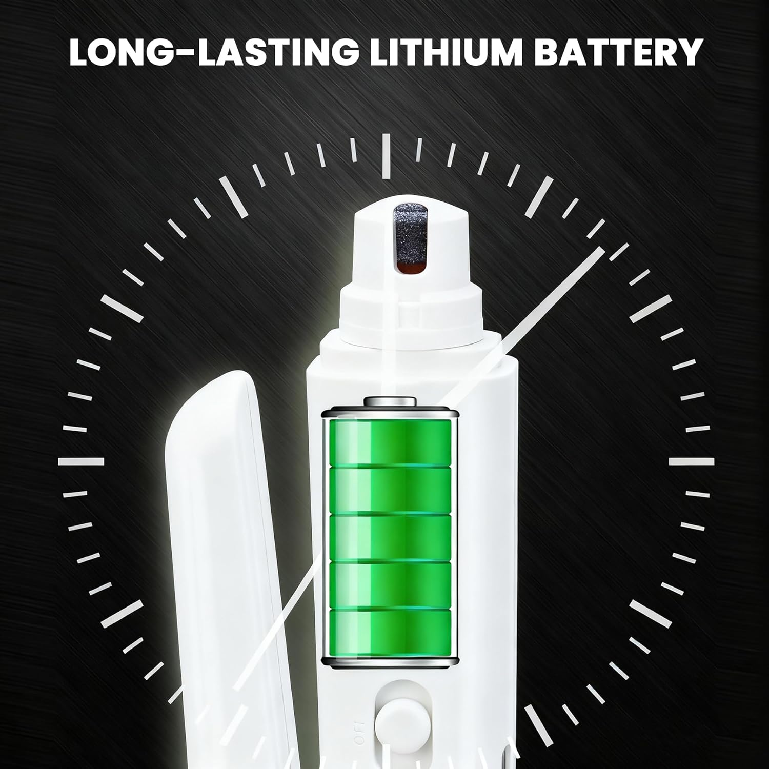 Pupnourish Pet Nail Clippers with Light, 2 in 1 Pet Nail Clipper and Grinder, Safe Trim Design, Rechargeable, Fits Cats & Small-Large Dogs (White) image number 1