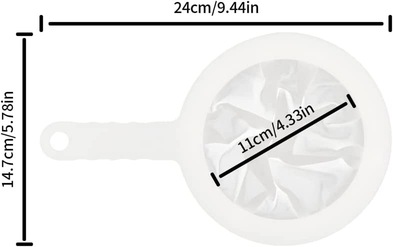 200 Mesh Food Filter Strainer, Reusable Fine Mesh Strainer, Nylon Mesh Sieve Plastic Food Strainer with Handle, Ideal for Filtering Coffee, Juice, Oils, Soy Milk image number 3