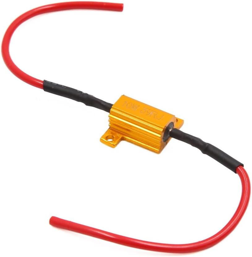 Uxcell 2Pcs 10W 39RJ 39 Ohm Load Resistor Fix LED Bulb Hyper Flash Turn Signal Blinker