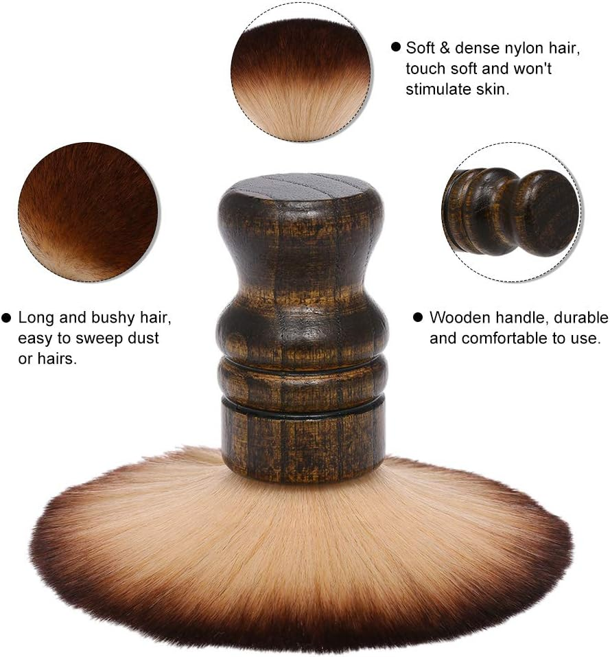 Yasao Soft Barber Neck Face Duster Brush Cleaning Hairbrush Hair Sweep Brush Salon Household Hair Cleaning Brush Nylon Hair image number 2