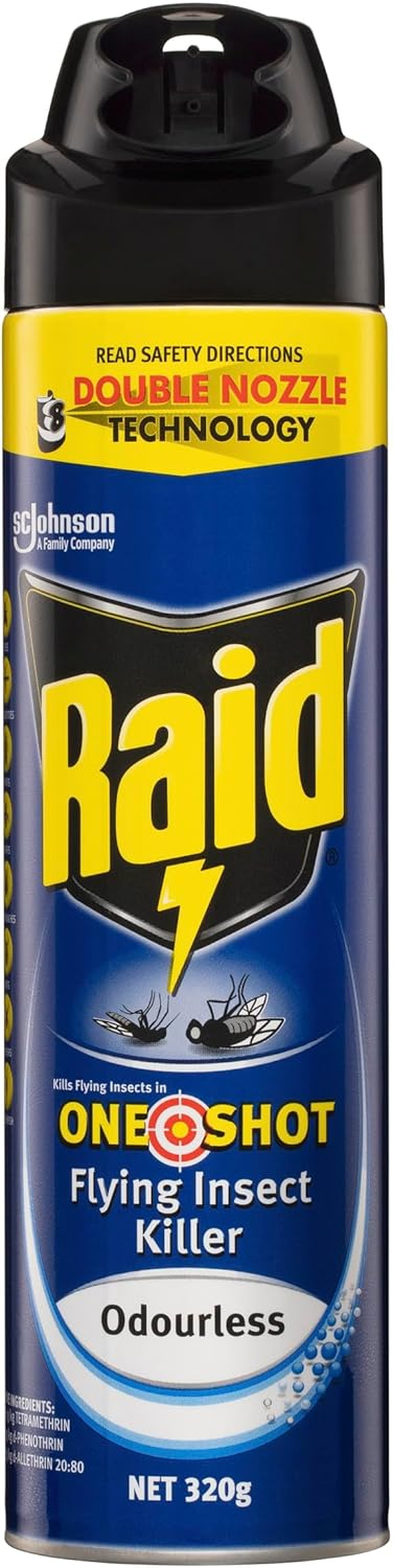 Raid One Shot Pest Odourless Flying Insect Killer Spray 320 G image number 3