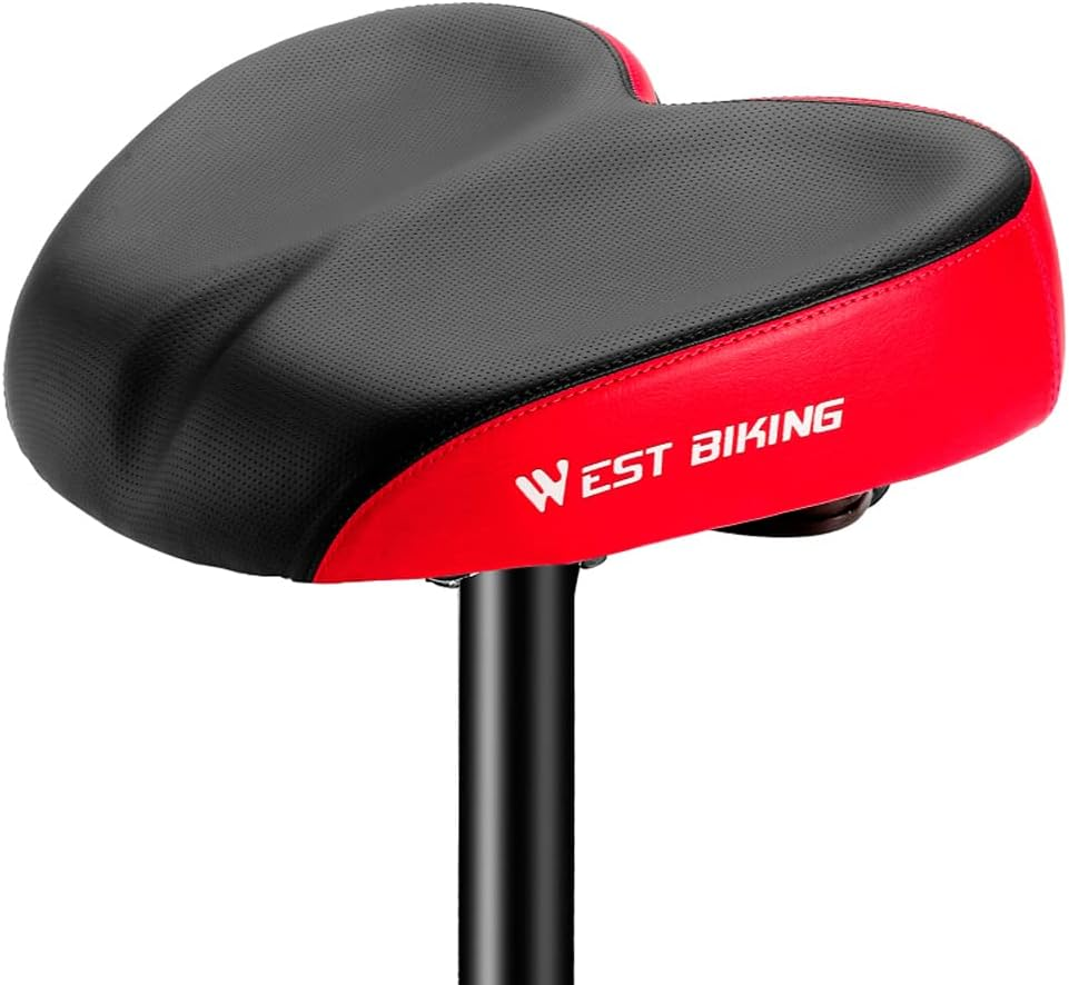 Eacam Ergonomic Bicycle Replacement Saddle, Soft Widen Thicken Road Bike Cushion, Comfortable Shockproof Cycle Seats for Long Distance Riding