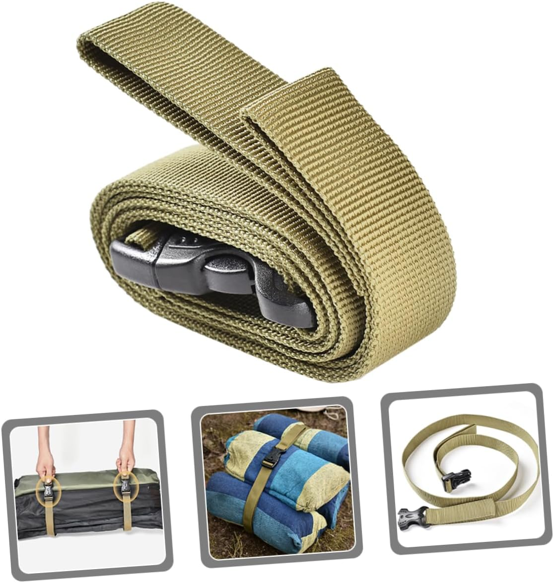 Baluue Adjustable Luggage Straps Buckles for Travel Camping Carrying Suitcase