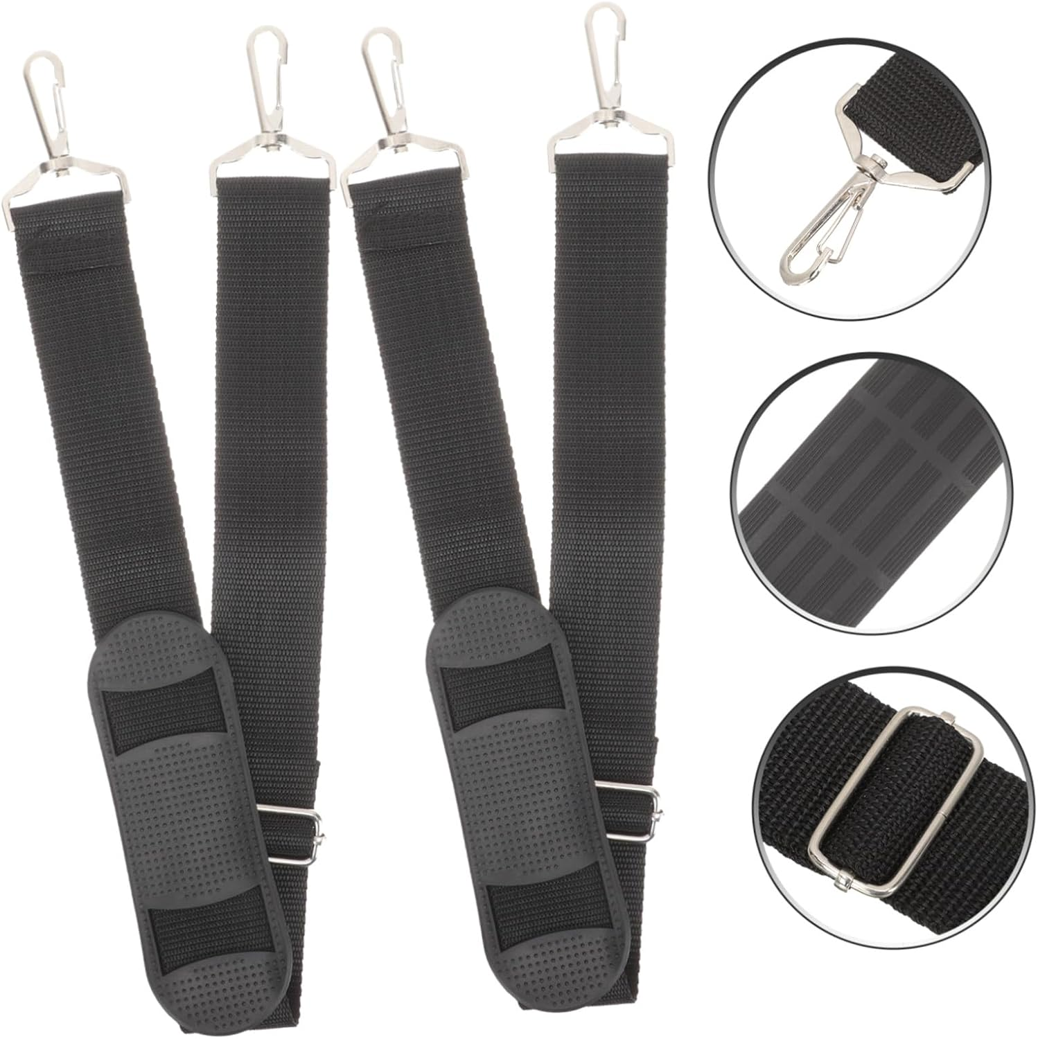 BESPORTBLE 2Pcs Thickened Violin Case Strap with Padded Shoulder for Comfortable Carrying Metal Buckle Resistant to Corrosion Lightweight Portable Instrument Bag Strap Suitable for Violin And image number 4