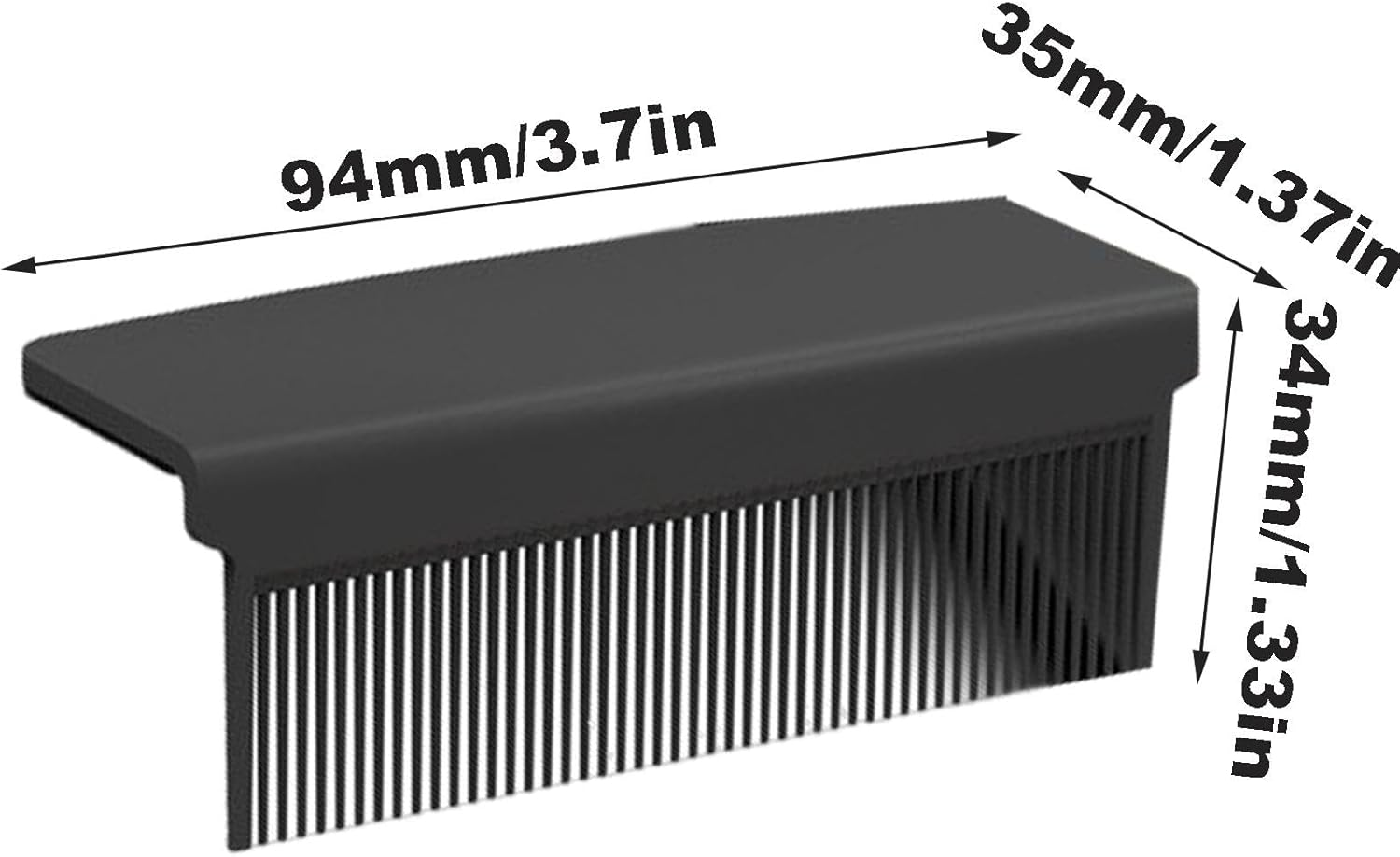 Comb Attachment for Flat Iron | Straightener Comb Styling Comb | Hair Straightener Comb Hair Straightening Comb, Straight Hair Comb Attachment, Grip Comb for Flat Iron - Black image number 6