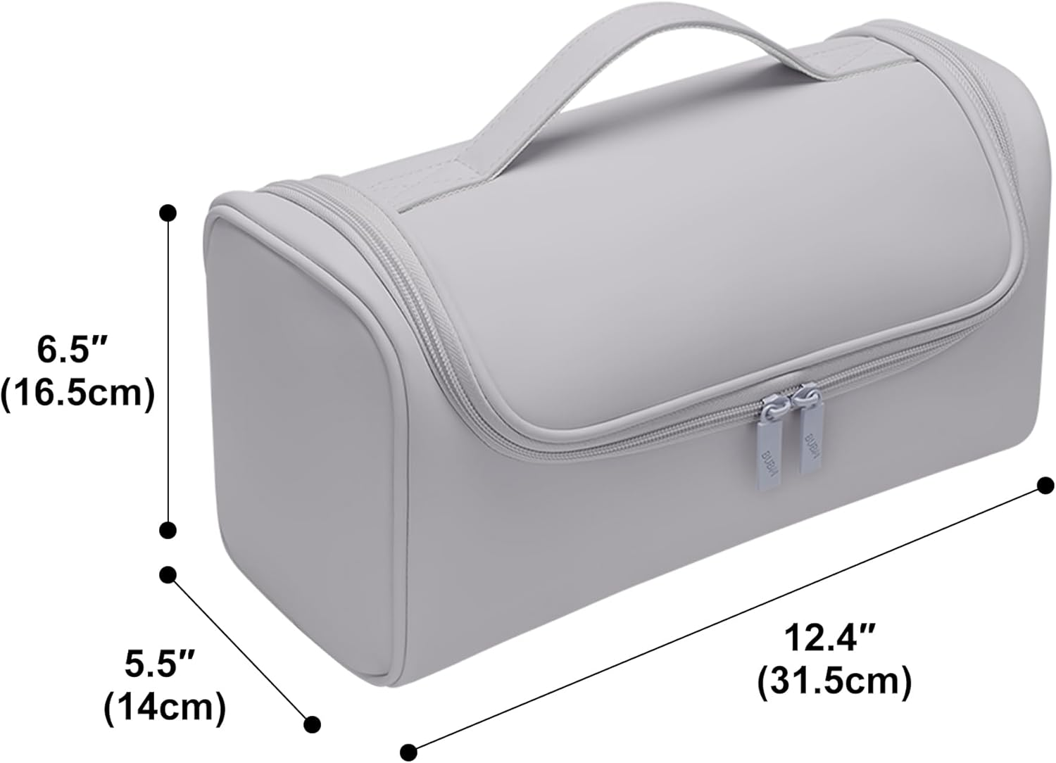 Travel Case Compatible with Dyson Airwrap Styler, Portable Storage Bag for Hair Curler and Attachments, Waterproof Travel Organizer with Hanging Hook Multi-Pockets (Grey) image number 6