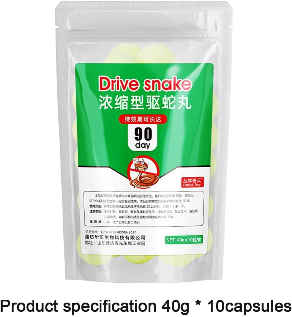Sulfur Powder Snake - Powerful Snake Balls for Yard,Snake Be Gone for Yard Powerful, Snake Balls for Yard Powerful, Natural Snakes Balls, Repel to Snakes Rats Helves - 【5 Capsules】Concentrated Snake Pills image number 6