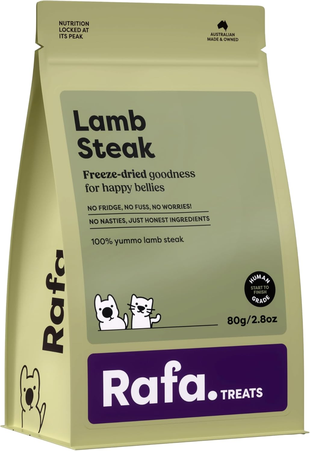 Raw Freeze-Dried Dog and Cat Treats | Human-Grade Crocodile Steak for Pets, Single Ingredient, 50G image number 5