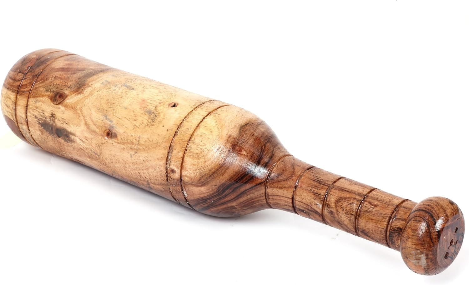 KNK MUGDAR FITNESS BAR INDIAN CLUB MUDGAR BHEEM MACE SHOULDER EQUIPMENT MEEL KARLA KATAI MUGDAL FITNESS DURABLE WOODEN EQUIPMENT - 13 Kg image number 3