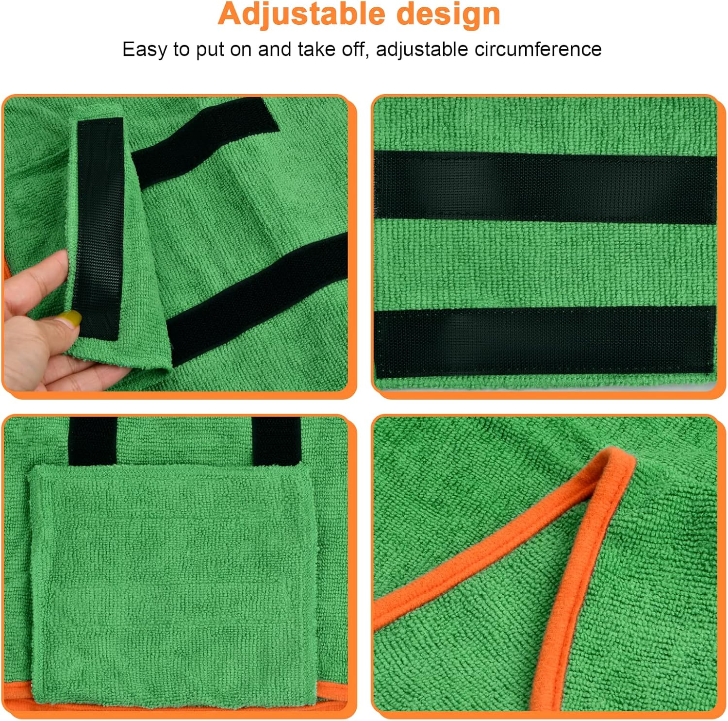 Drying Dog Coat, Dog Pet Bathrobe Towel, Absorbent Dog Drying Coat, Quick Drying Bath Towel, Dog Towel for Drying Medium Large Dogs image number 4