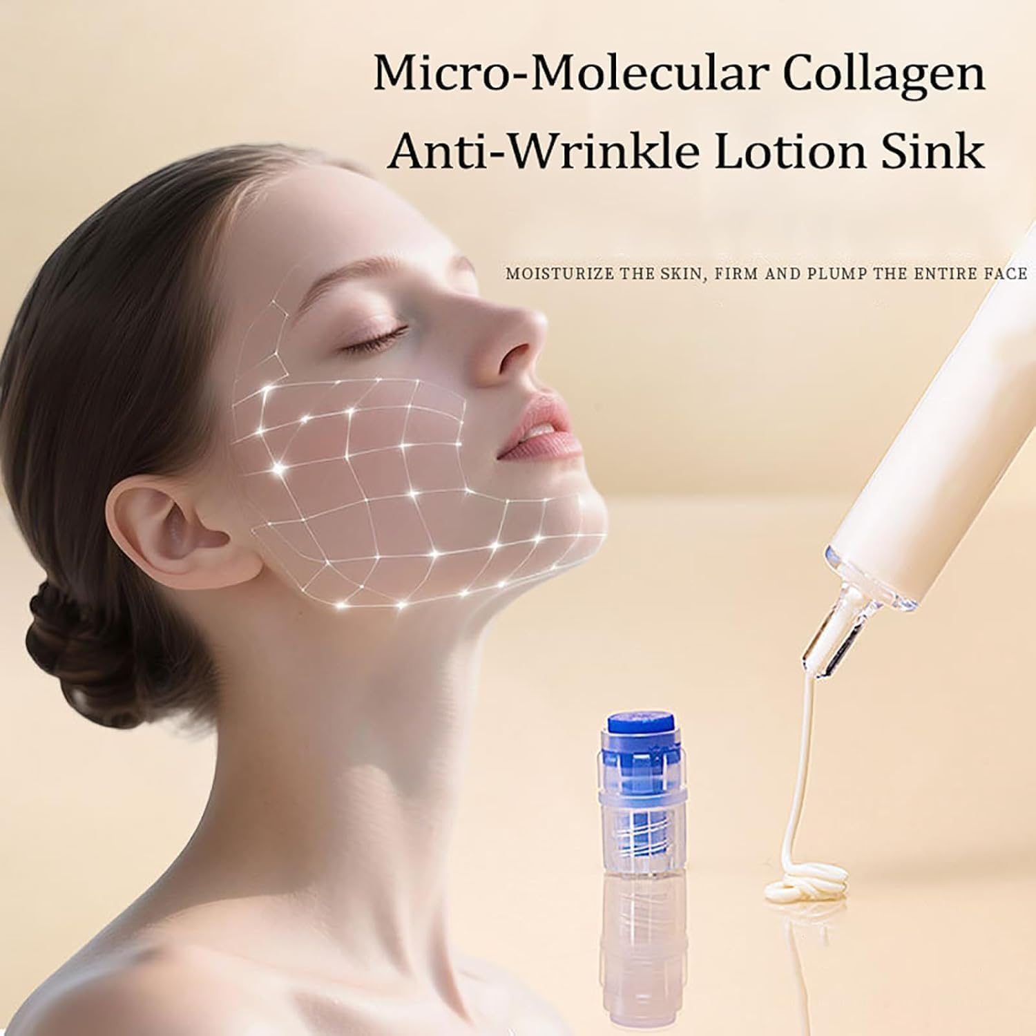 Polypeptide Collagen Elastic Essence Cream, Asapproval Micro-Molecular Collagen Anti-Wrinkle Lotion, Peptide Collagenelastic Firming Essence Cream for Women Face (2)