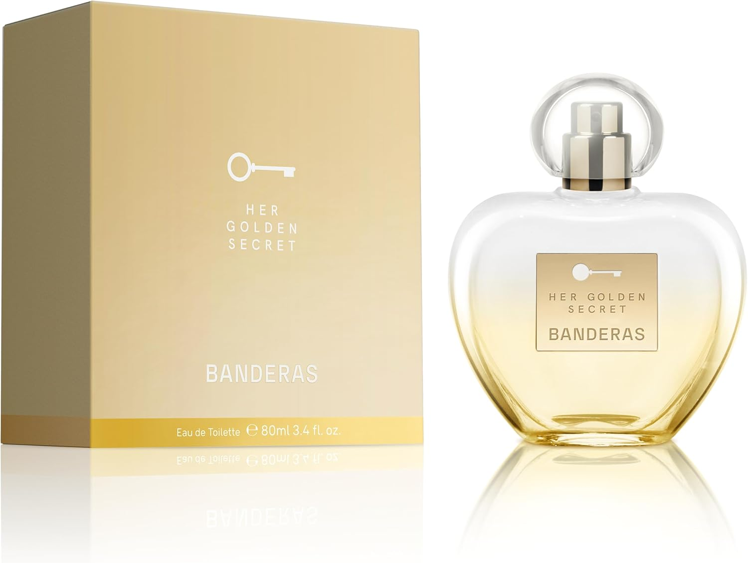 Antonio Banderas Eau De Toilette Spray for Women, Her Golden Secret, 80Ml