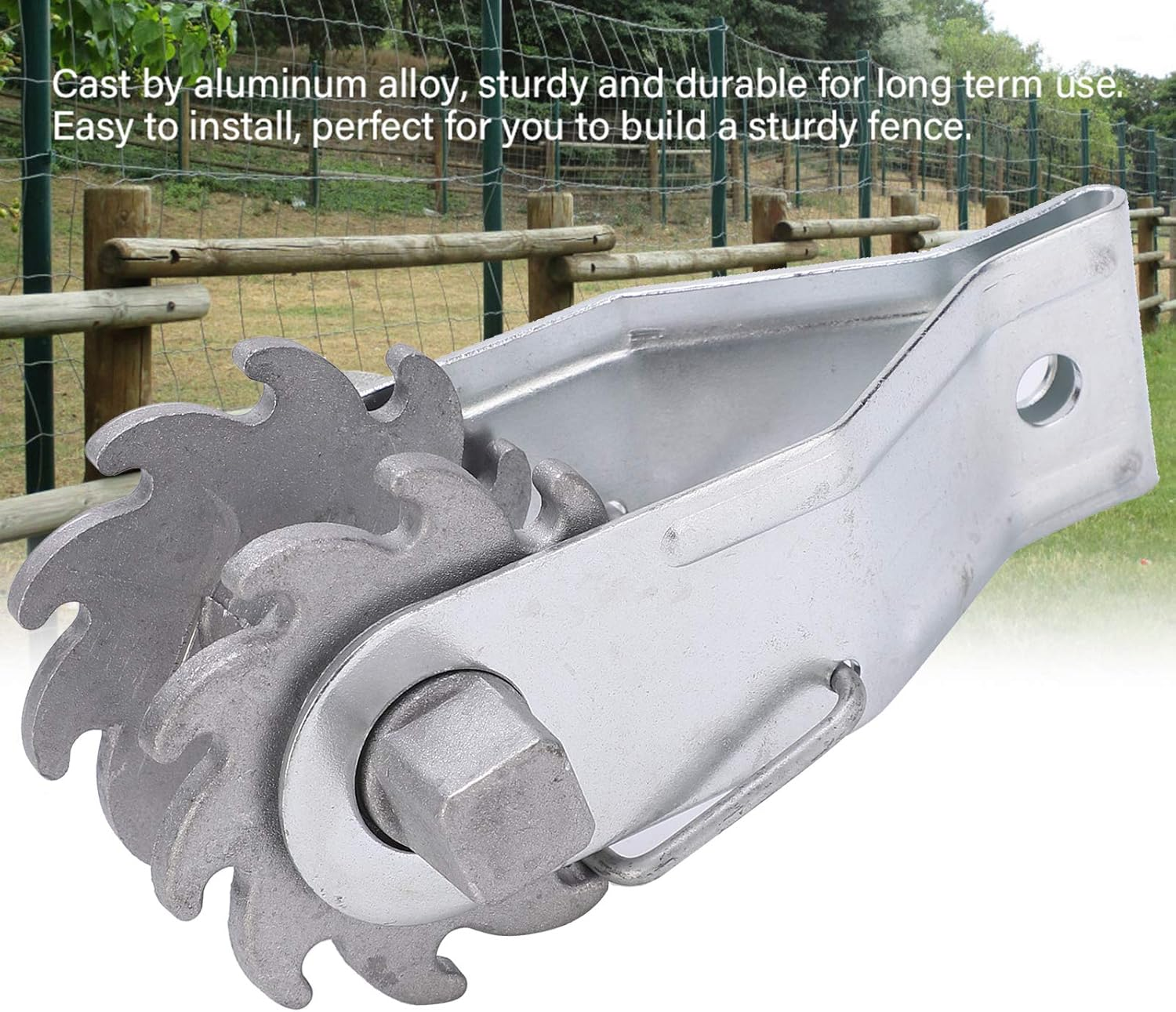 Cryfokt 24Pcs Electric Fence Wire Strainer, Heavy Duty Inline Tensioners with Locking Frame, Inline Ratchet Strainer Fence Wire Tensioner for Electric Fence, Farm Fence