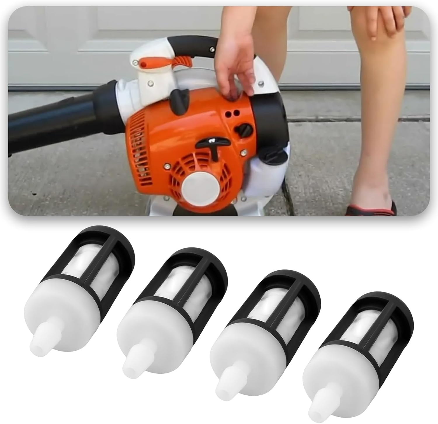 LT Easiyl 5Pcs Fuel Filters Replacement 0000?350?3502 Compatible with Stihl BG55 BG86 BR420 FS90 MS192 HT101 BG55 ZF-4 ZF-5 image number 2