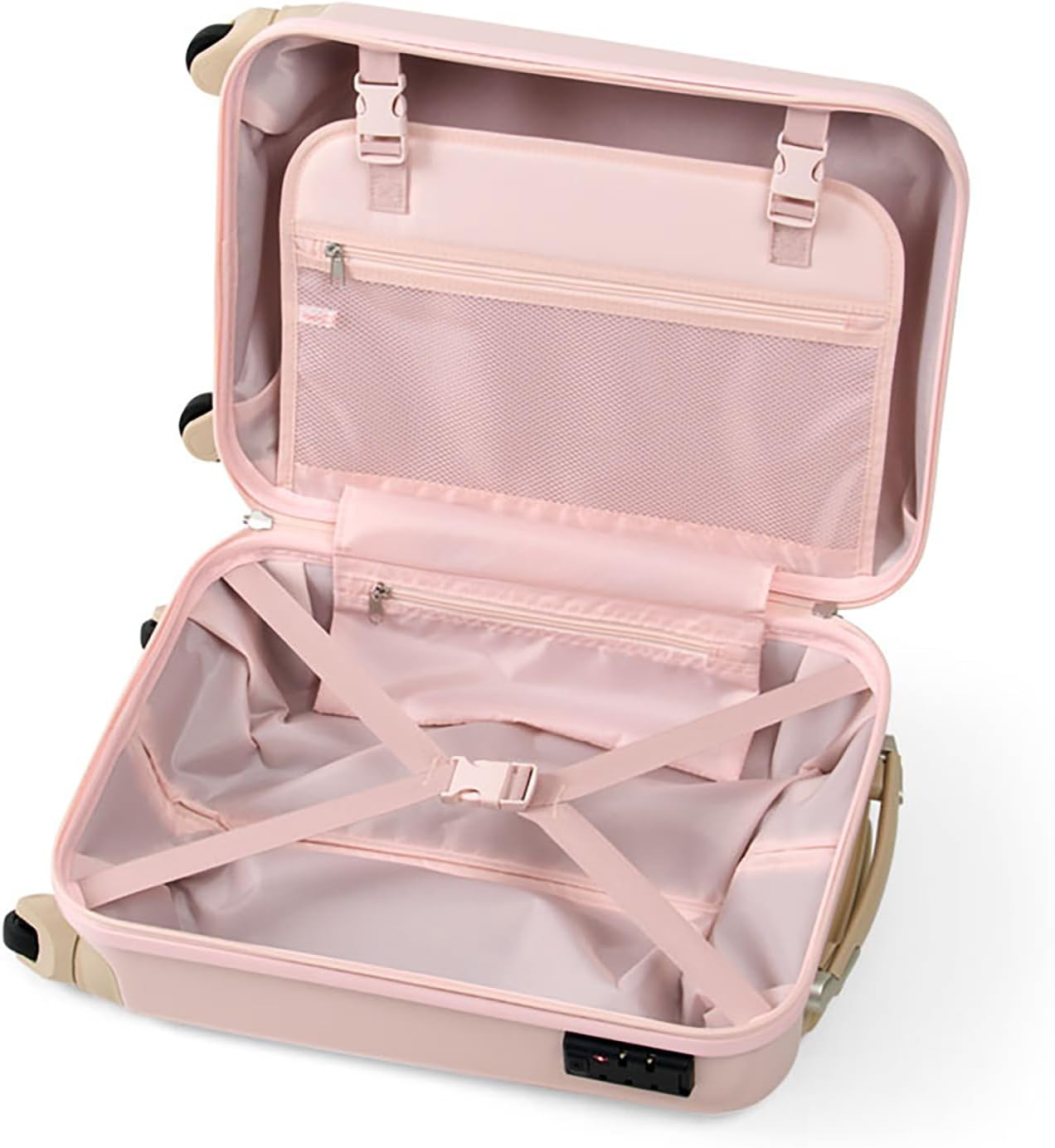 Sanrio 742597 Carry Bag, 6.3 Gal (29 L), My Melody PC, ABS Resin, Polyester TSA Lock Compatible (Dial Lock Type), 4 Wheels, Carry Bar, 3 Adjustable Levels, Ages 3 and Up image number 5