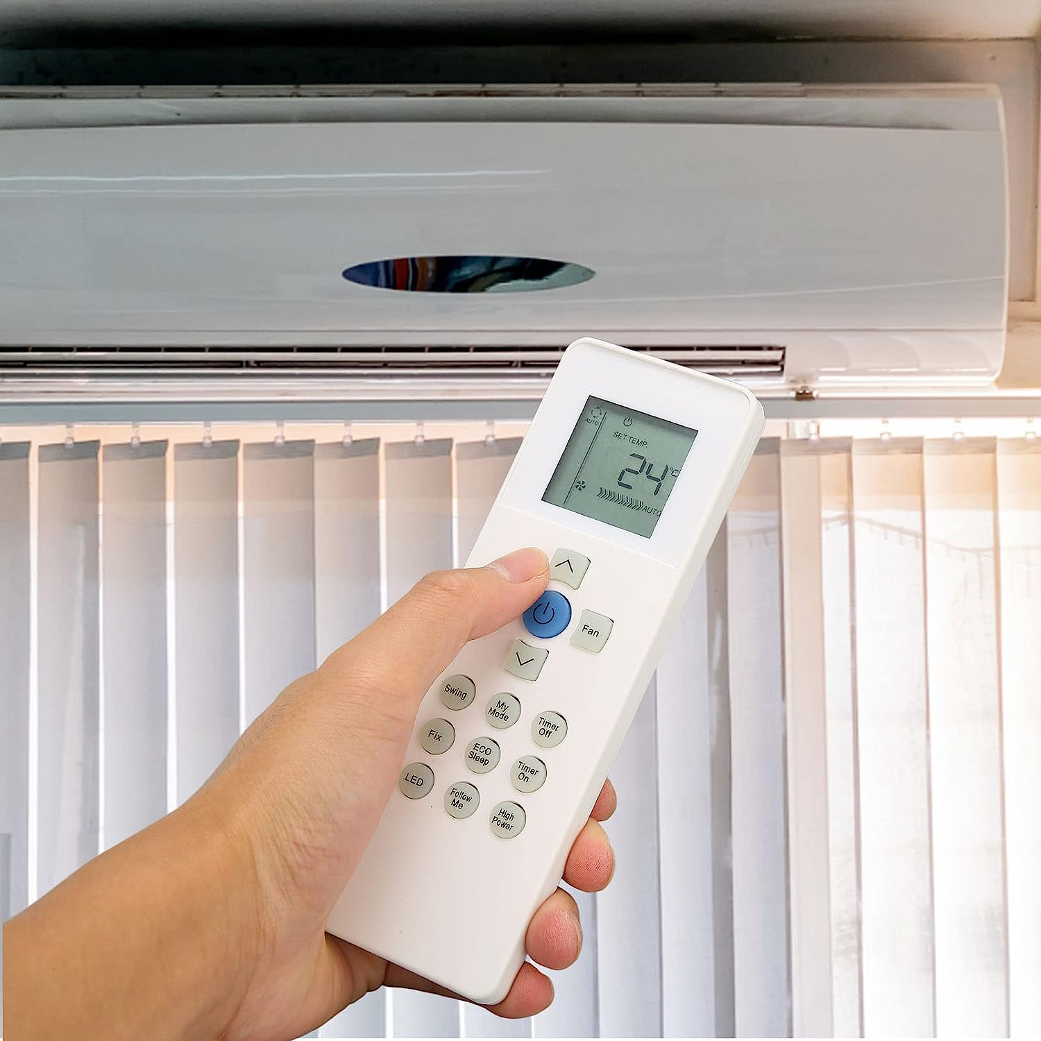 Bewinner A/C Remote Control Universal Replacement for Carrier RG67N BGEF RG67V BGEF Models Compatible with Carrier Air Conditioning Units Ideal Fit for Carriers AC Systems Australia Edition image number 3