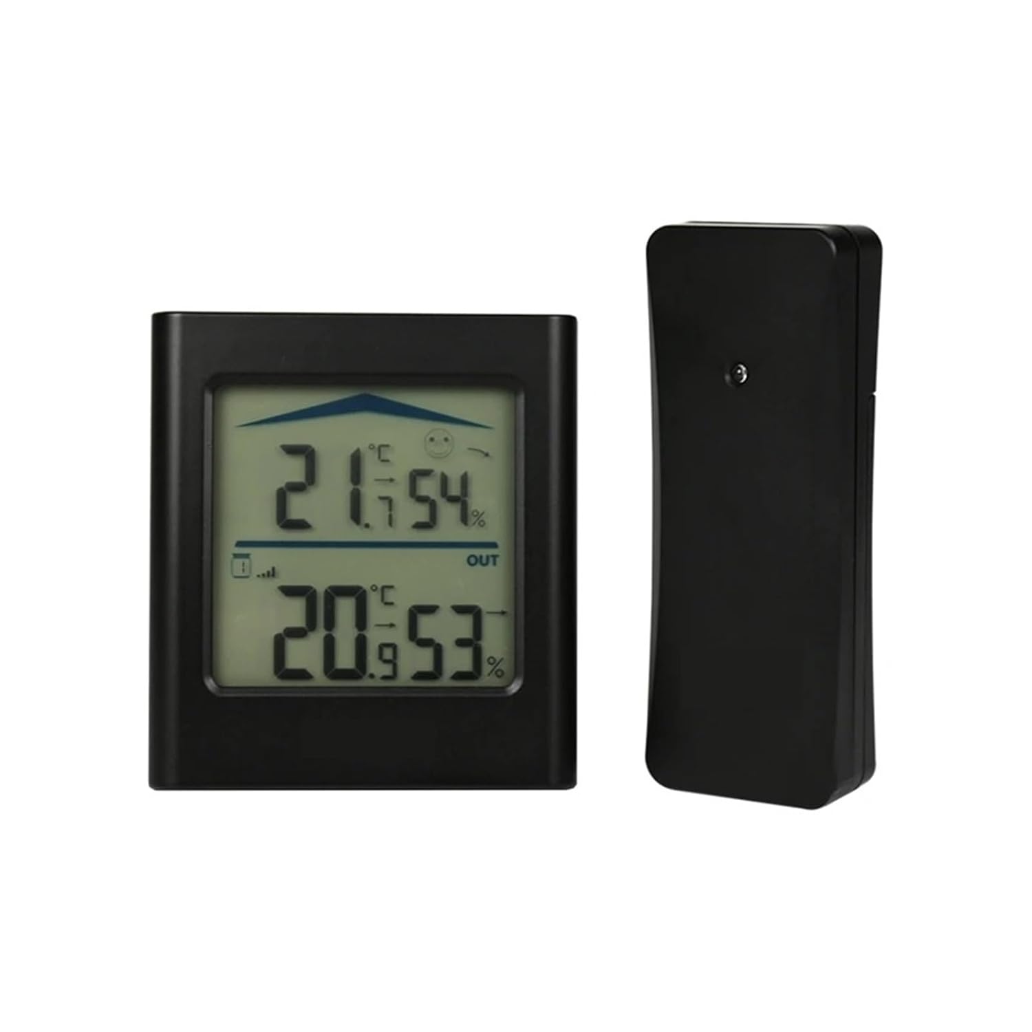 Digital LCD Weather Station Indoor Outdoor Trend Hygrometer Thermometer Wireless Remote Sensor Motion Activated Backlight image number 1