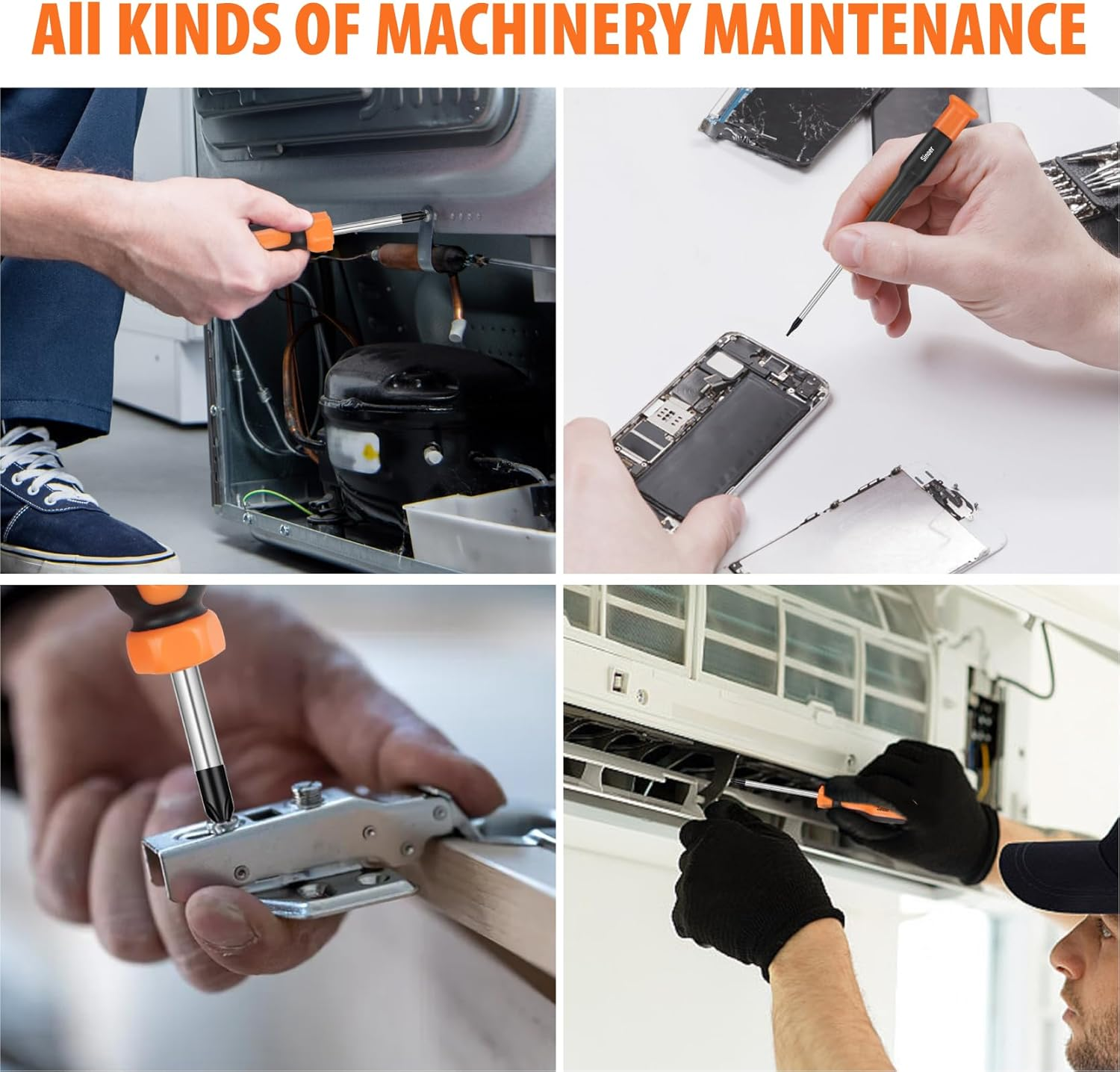 70-Piece Magnetic Screwdrivers Set with Case, Precision Screwdriver Kit,Includes Slotted, Phillips,Torx,Hex, Square,Pozidriv, and Precision Tools for Repair Home Improvement,Diy Craft image number 6