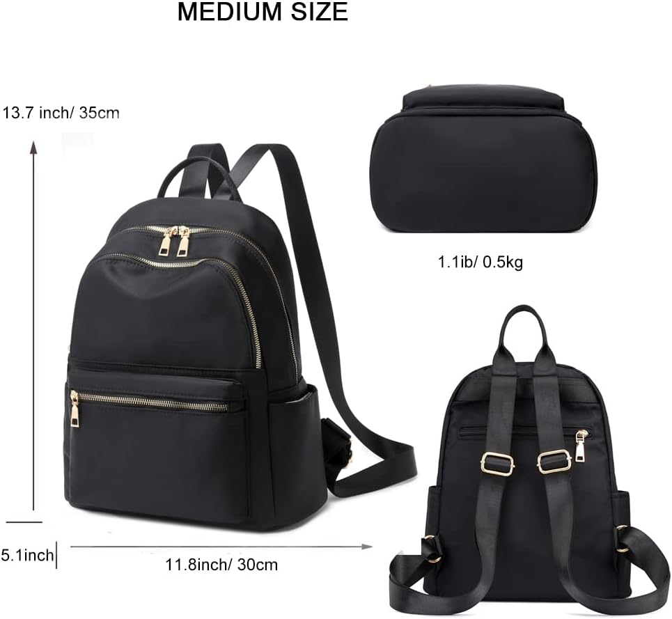 Shaelyka Small Lightweight Backpack Purse for Women Anti-Theft Mini Backpack Purse Travel Daypack