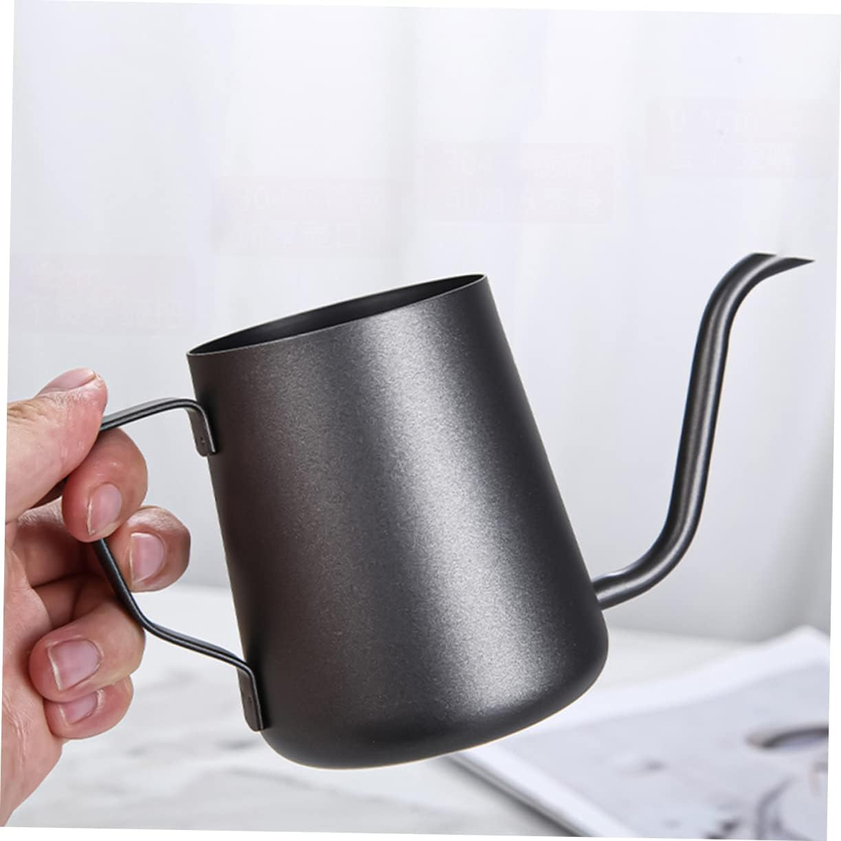 LABRIMP Stainless Steel Pot Espresso Pot Home Supply for Hand Brew Coffee Maker Capacity Long Nose Spout for Easy Use for Home Brewing and Daily Use image number 3