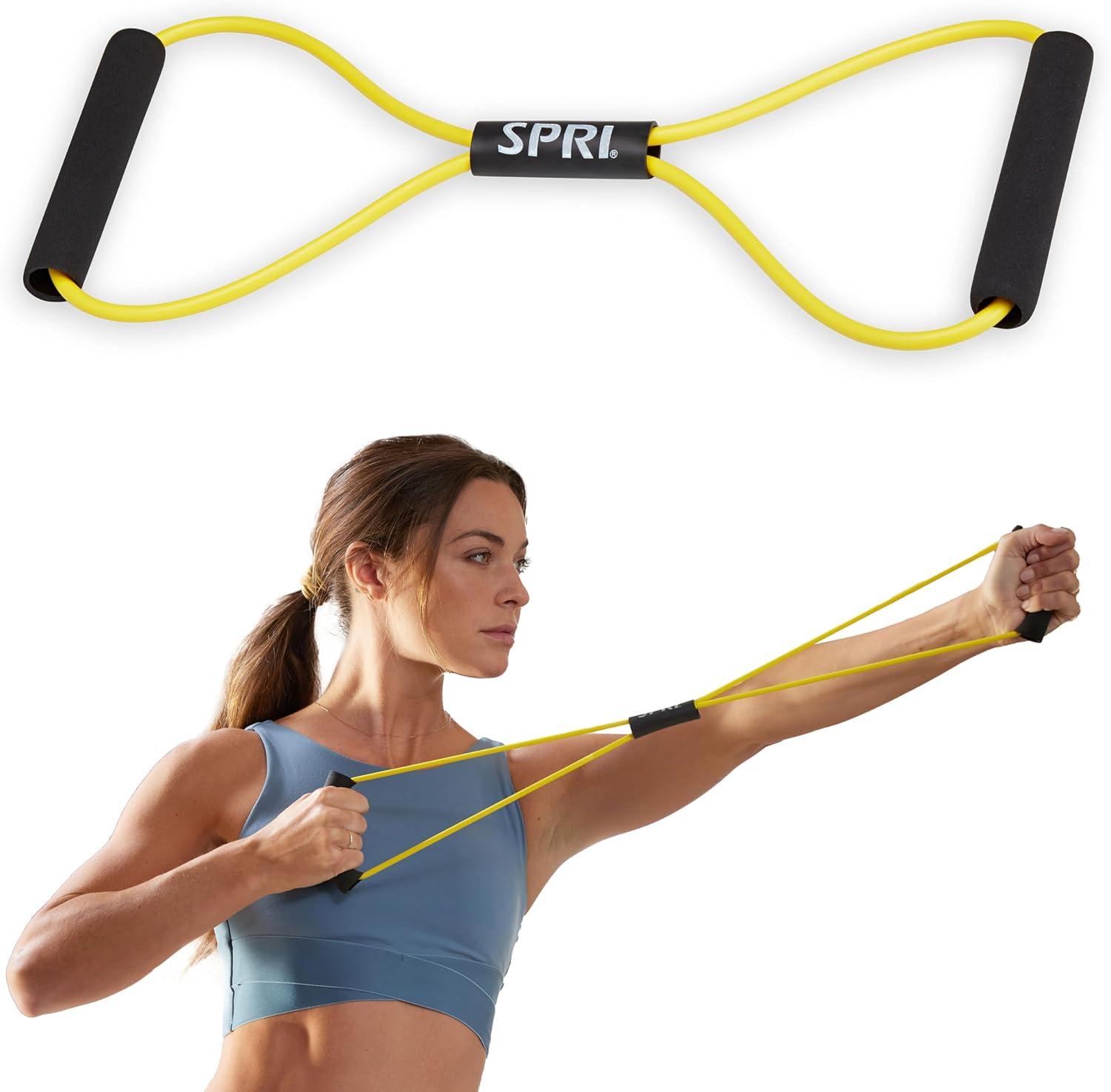 SPRI Ultra Toner Resistance Band Figure 8 Exercise Cord (All Bands Sold Separately) image number 4