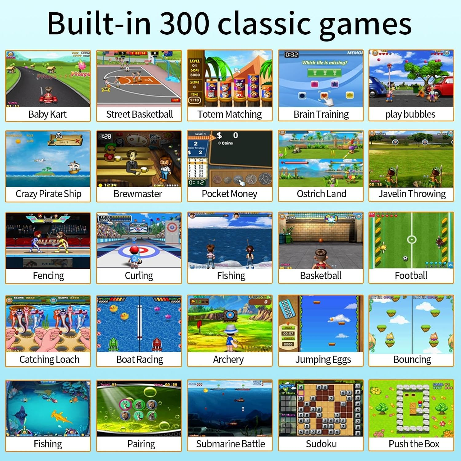 Retro Handheld Game Console - 3.0 Inch HD Screen, Built-In 300 Classic Games, Portable Retro Gaming Device, Ideal Gift image number 6