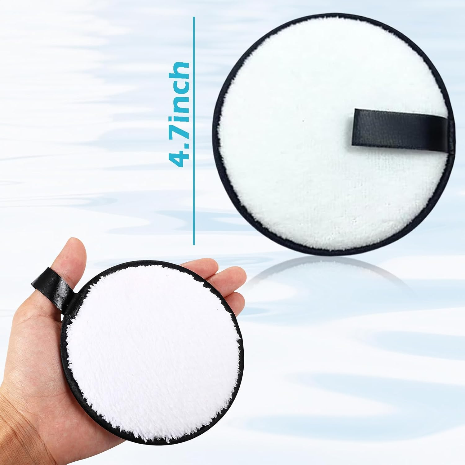 Treayes 4 Pcs Makeup Remover Pads - Reusable Makeup Remover Cloths, Washable Microfiber Face Pads for All Skin Types image number 4